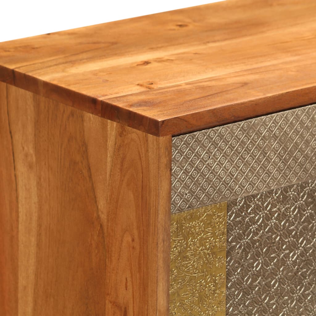 Buffet 80x30x75 cm Bois d'acacia massif - XIOS