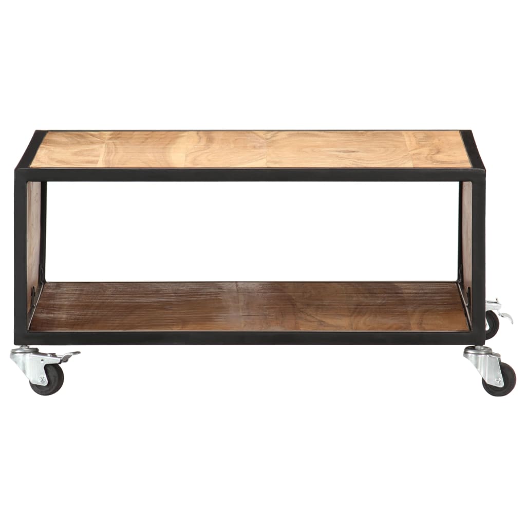 Table basse 70x70x32 cm Bois solide d'acacia - XIOS