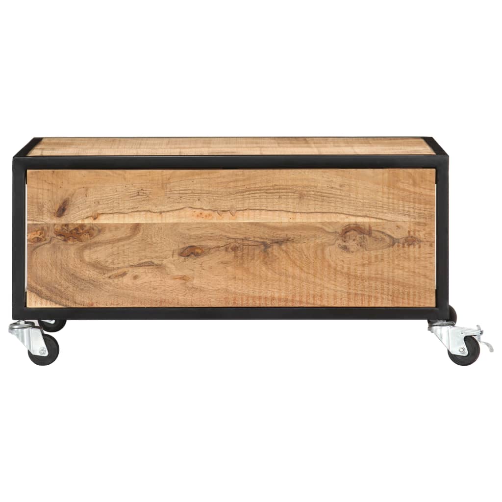 Table basse 70x70x32 cm Bois solide d'acacia - XIOS