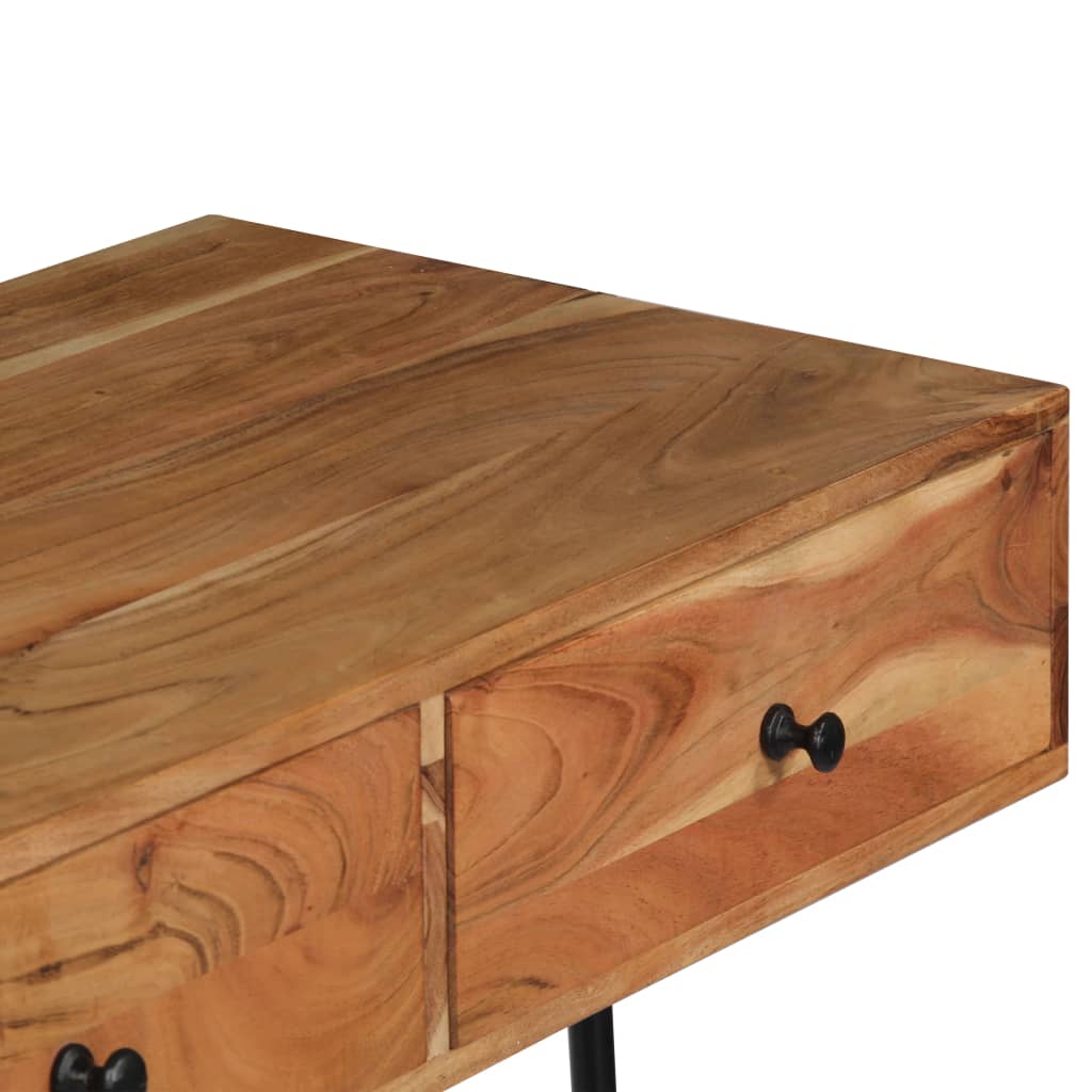 Bureau mural 90x40x170 cm Bois d'acacia solide - XIOS