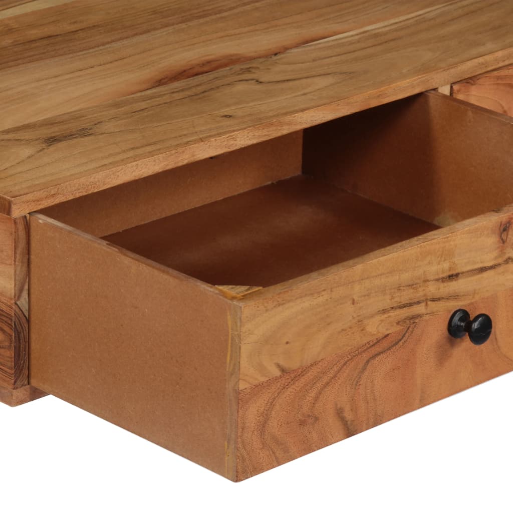 Bureau mural 90x40x170 cm Bois d'acacia solide - XIOS