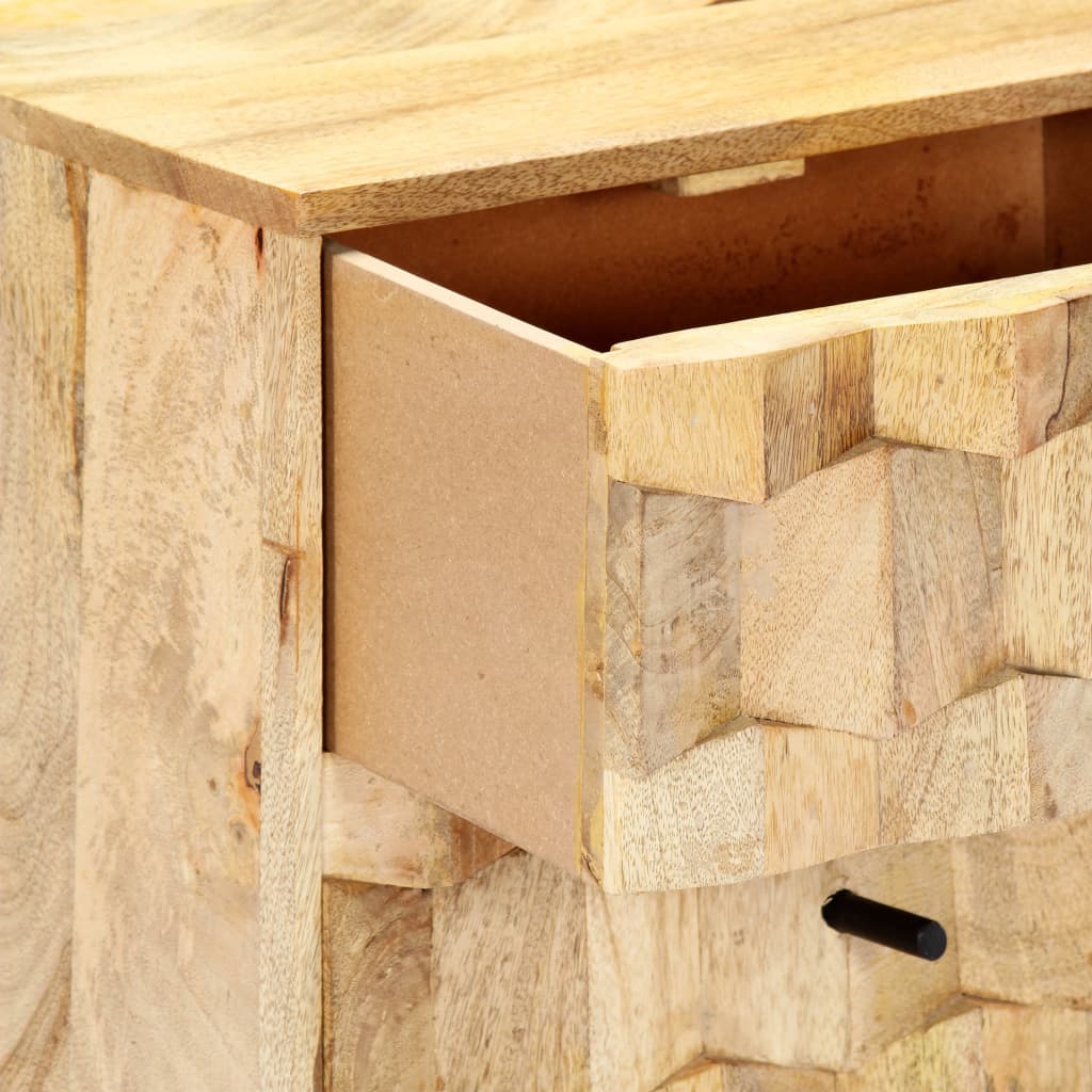 Table de chevet 40x30x50 cm Bois de manguier massif - XIOS