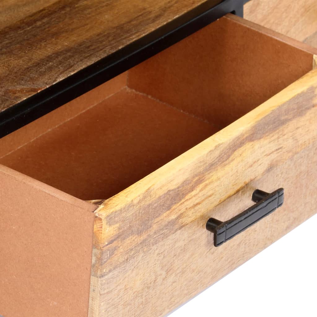 Meuble TV 120x30x45 cm Bois solide de manguier - XIOS