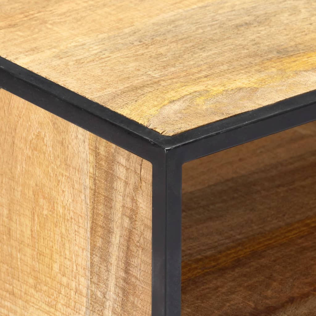 Meuble TV 120x30x45 cm Bois solide de manguier - XIOS