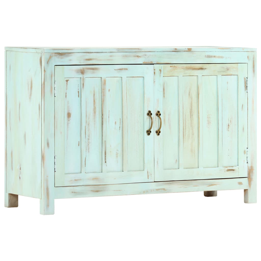 Buffet Bleu clair 110x35x70 cm Bois de manguier massif - XIOS