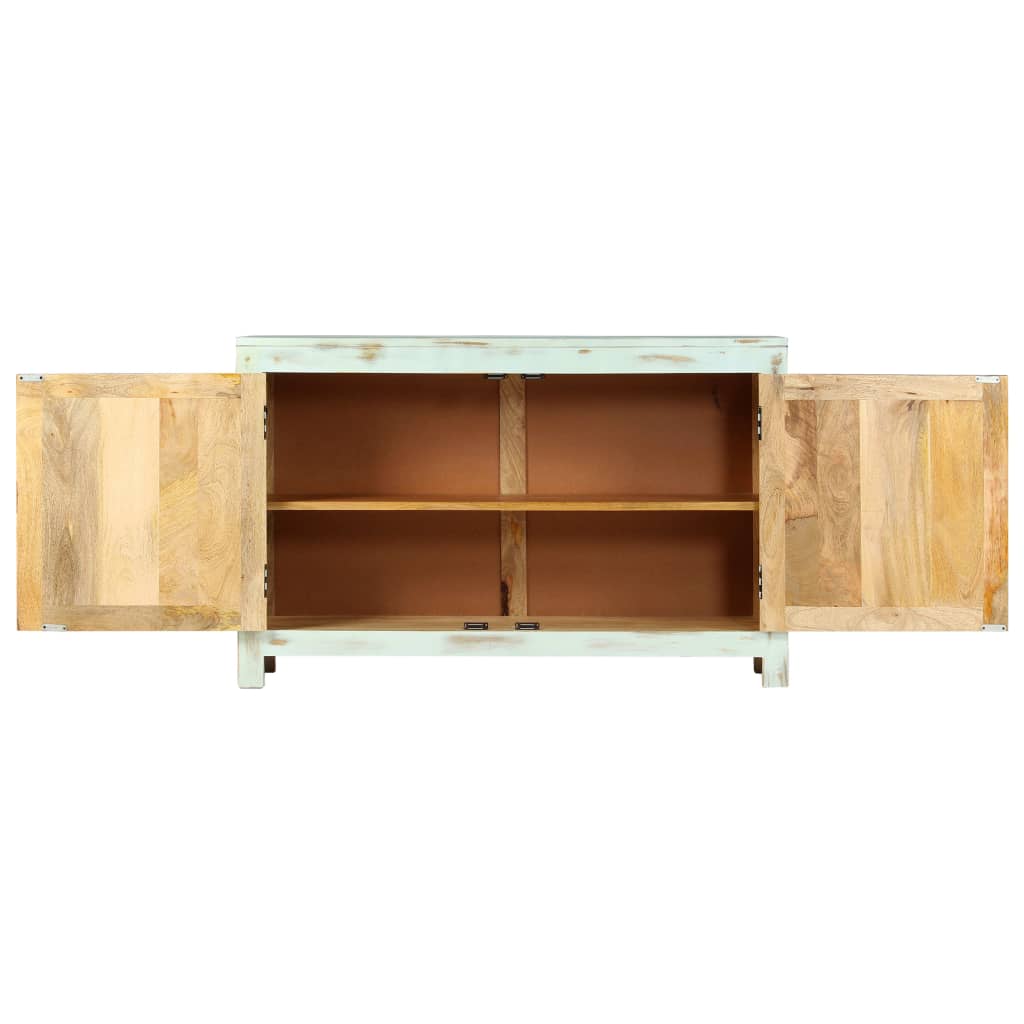 Buffet Bleu clair 110x35x70 cm Bois de manguier massif - XIOS