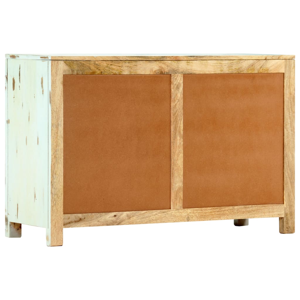 Buffet Bleu clair 110x35x70 cm Bois de manguier massif - XIOS