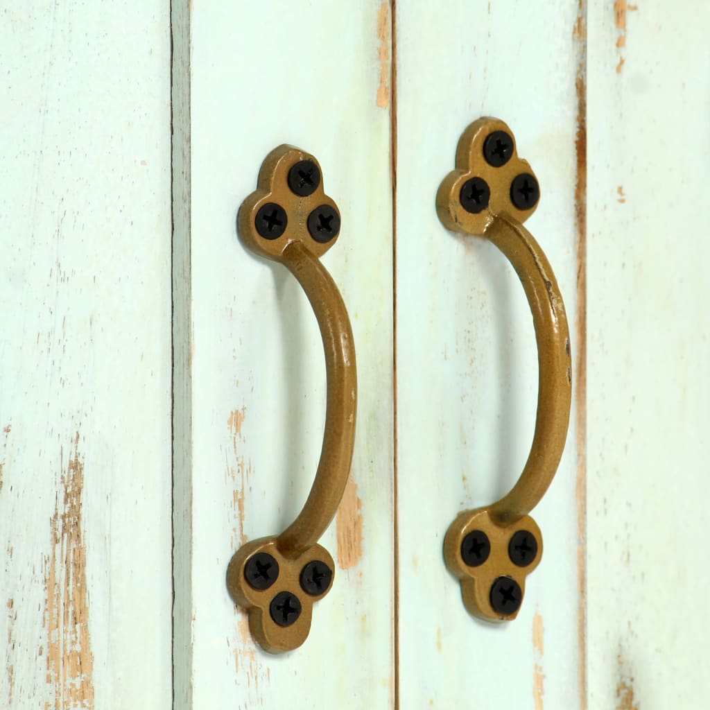 Buffet Bleu clair 110x35x70 cm Bois de manguier massif - XIOS