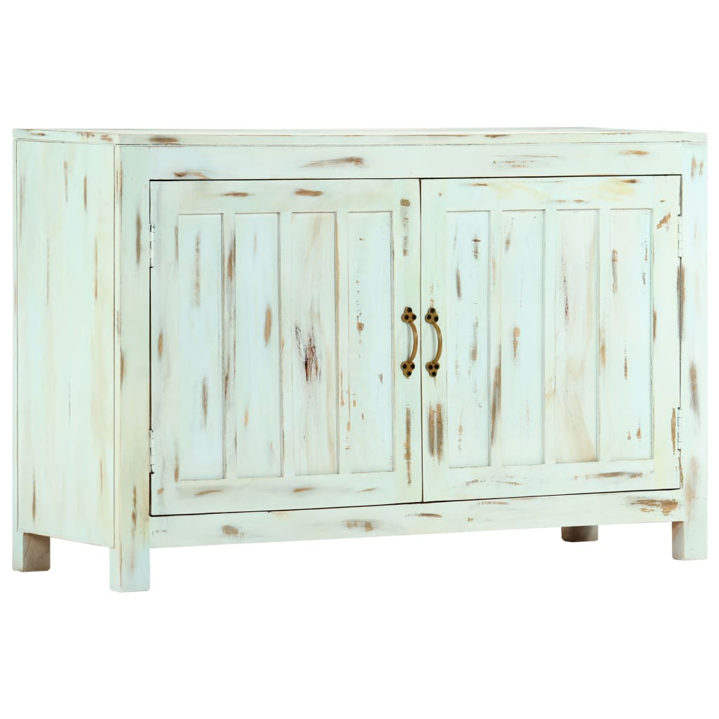 Buffet Bleu clair 110x35x70 cm Bois de manguier massif - XIOS