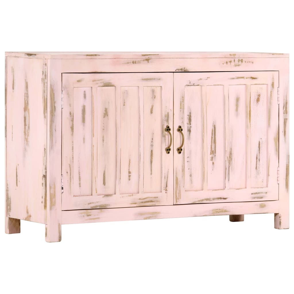 Buffet Rose clair 110x35x70 cm Bois de manguier massif Buffets & bahuts vidaXL
