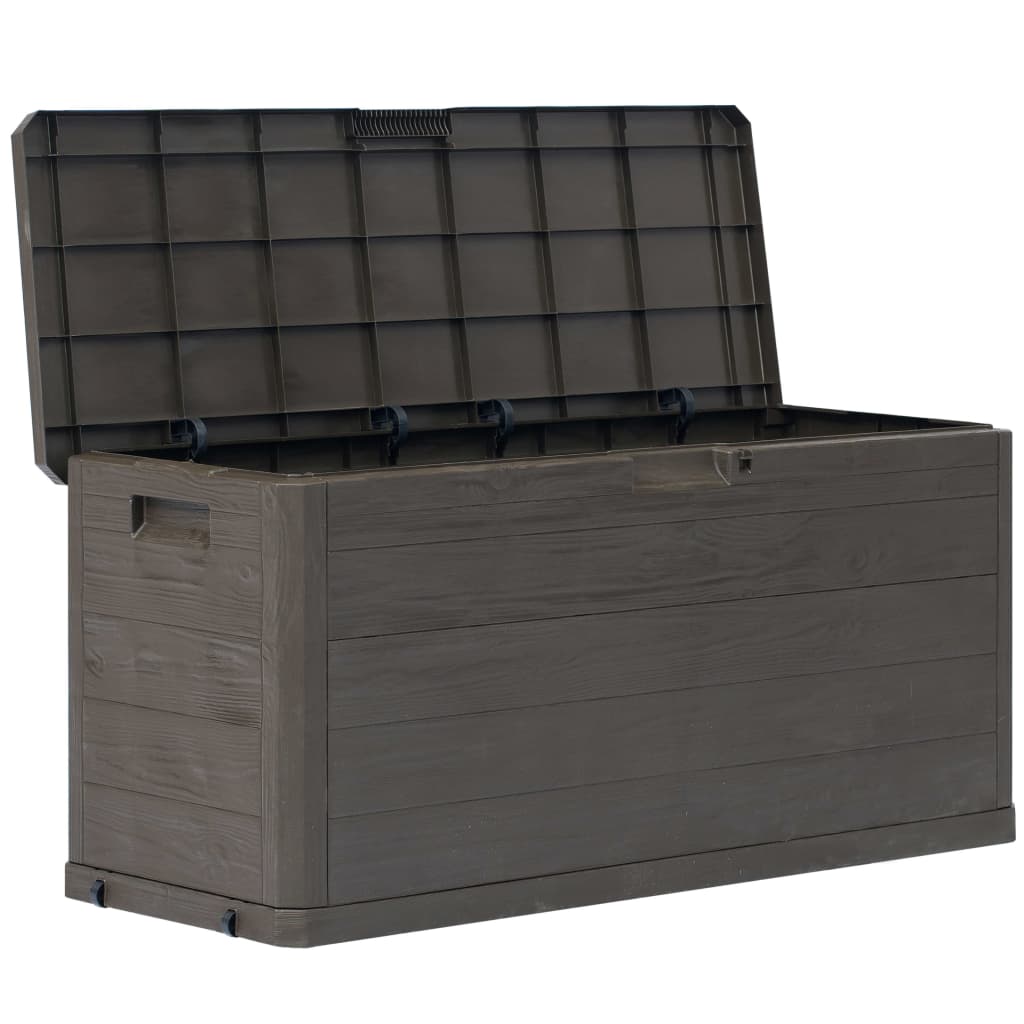 Boîte de rangement de jardin 280 L Marron Coffres de jardin vidaXL