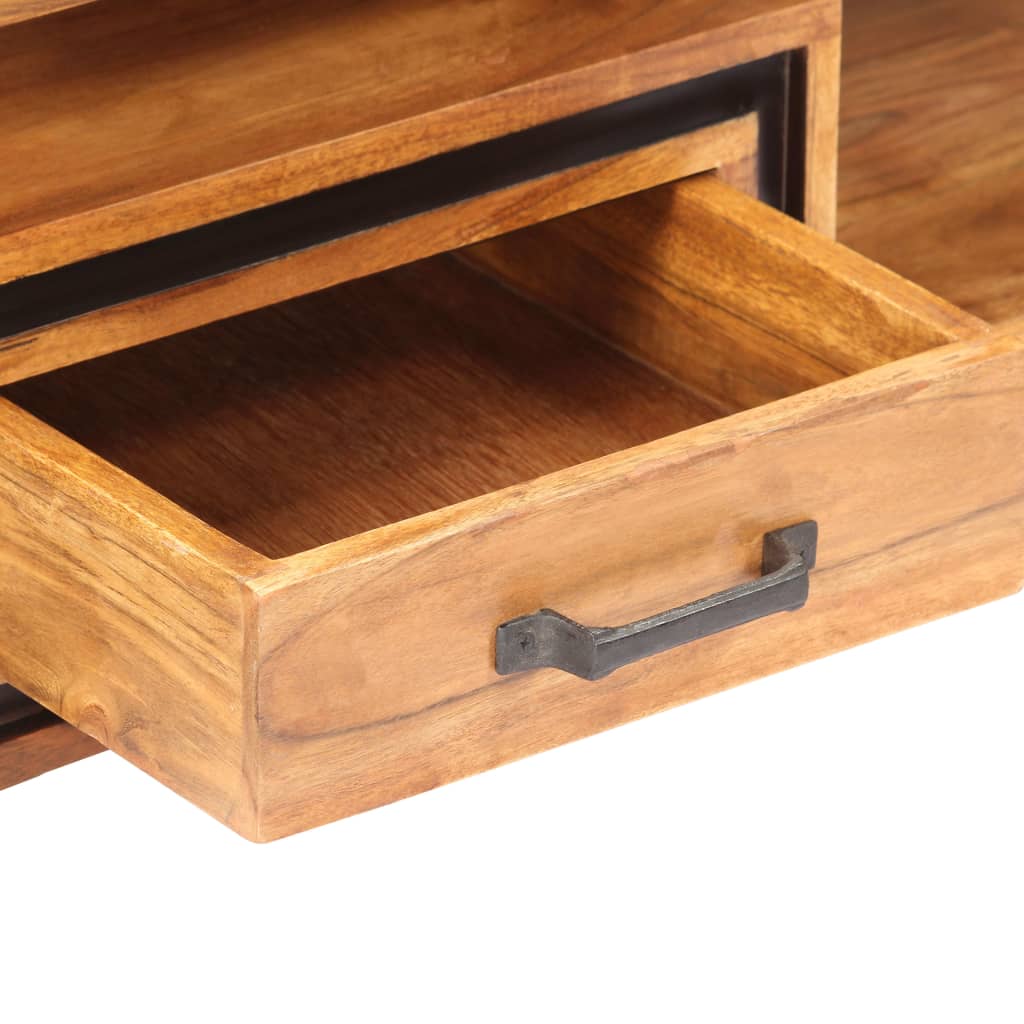 Table basse 100x45x33 cm Bois d'acacia massif - XIOS