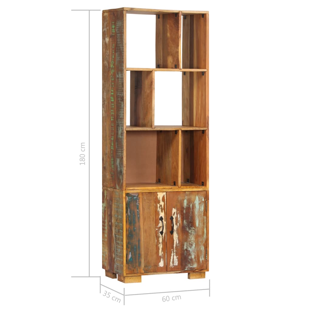 Bibliothèque 60x35x180 cm Bois de récupération solide - XIOS