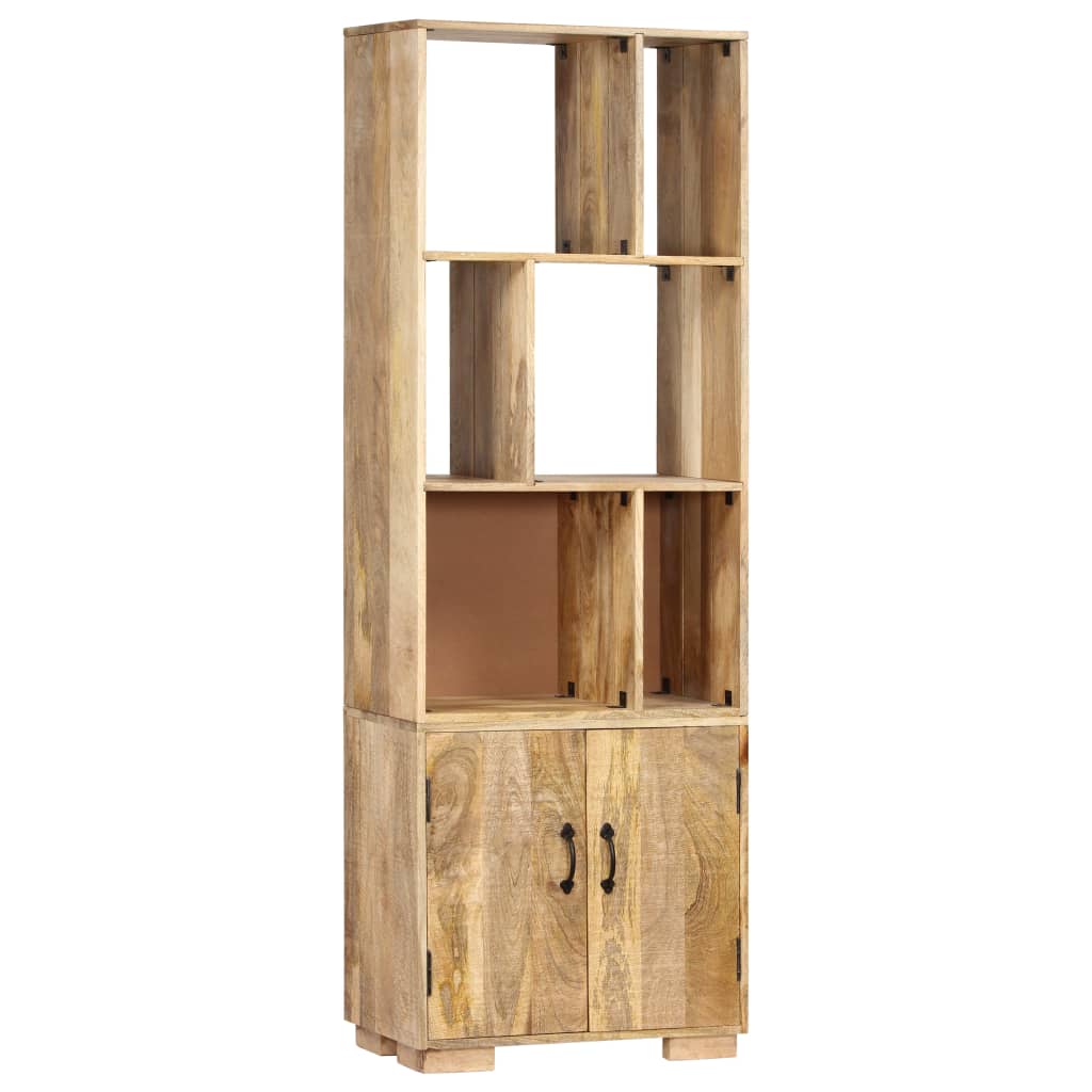 Bibliothèque 60x35x180 cm Bois de manguier solide - XIOS