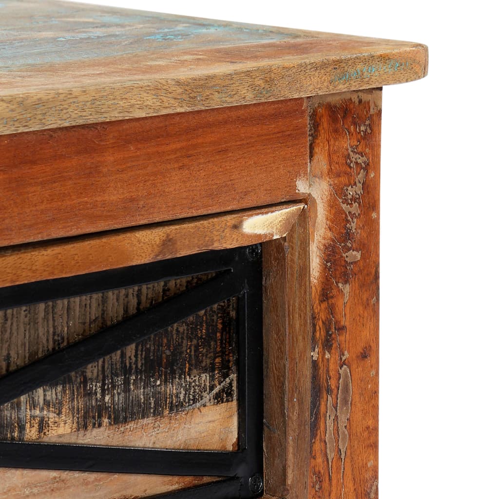 Meuble TV 120x30x40 cm Bois de récupération massif - XIOS