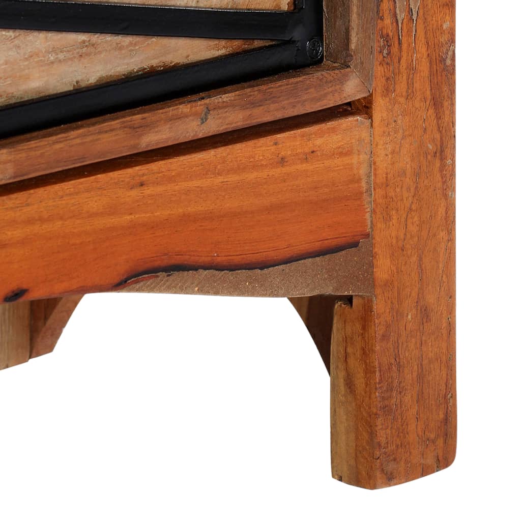 Meuble TV 120x30x40 cm Bois de récupération massif - XIOS