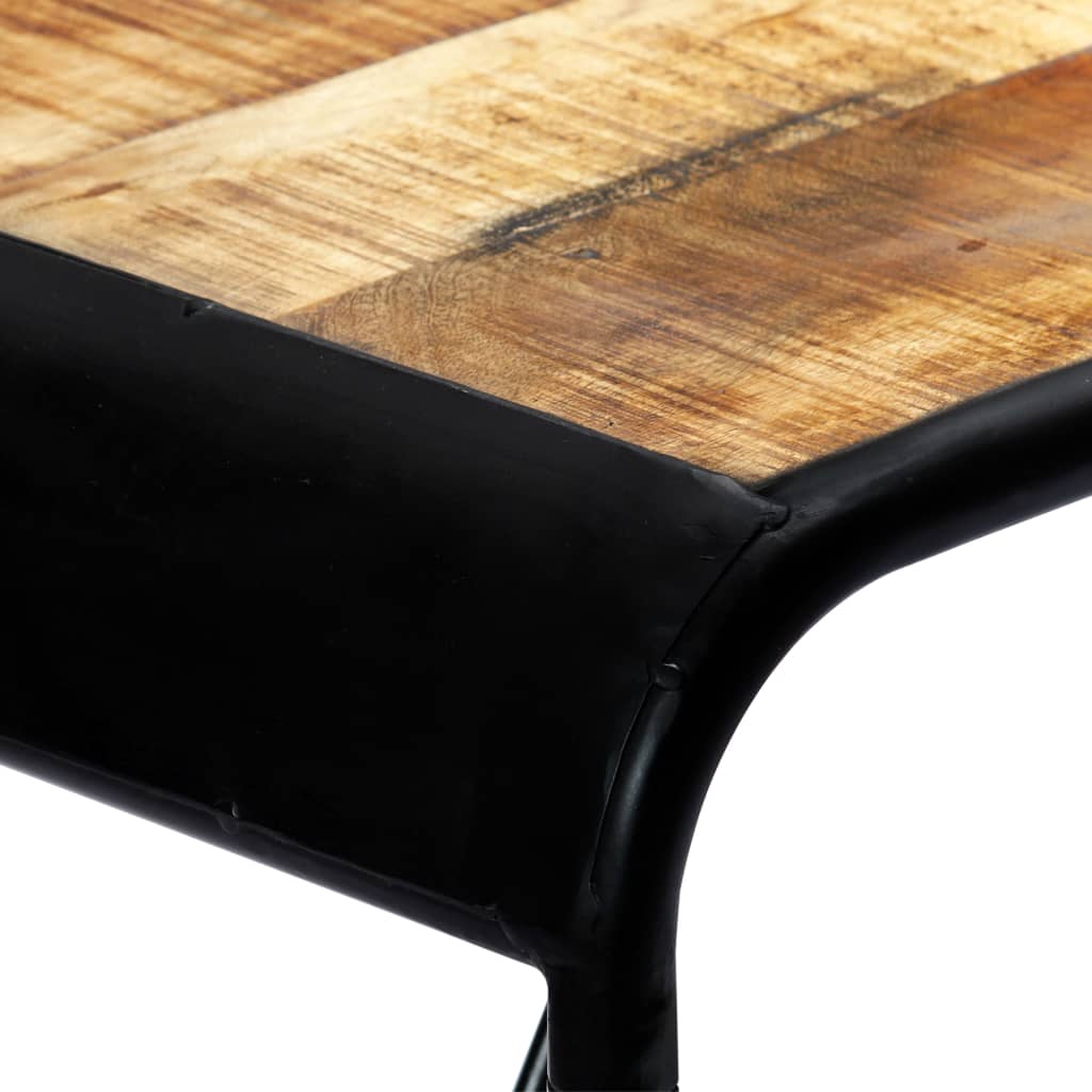 Table à manger 118x60x76 cm Bois de manguier massif brut - XIOS