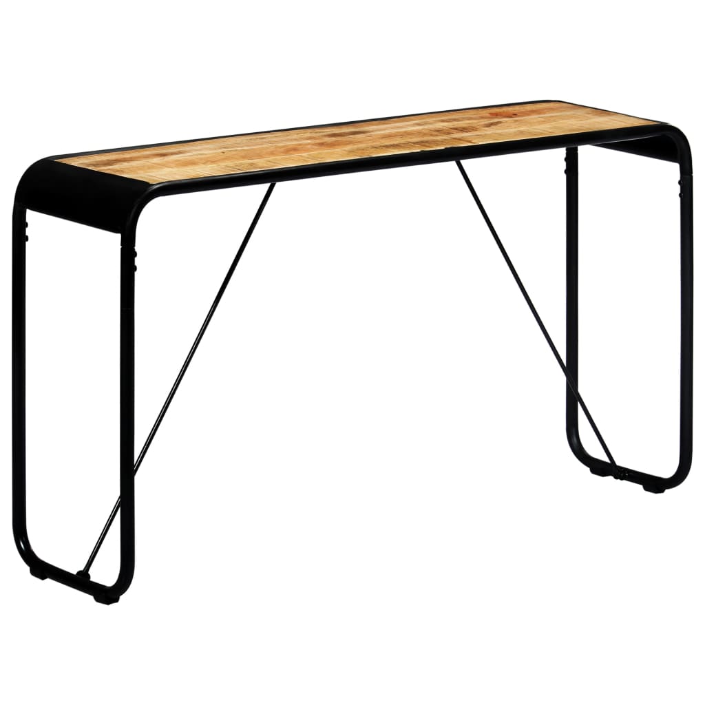 Table console 140 x 35 x 76 cm Bois de manguier massif brut - XIOS