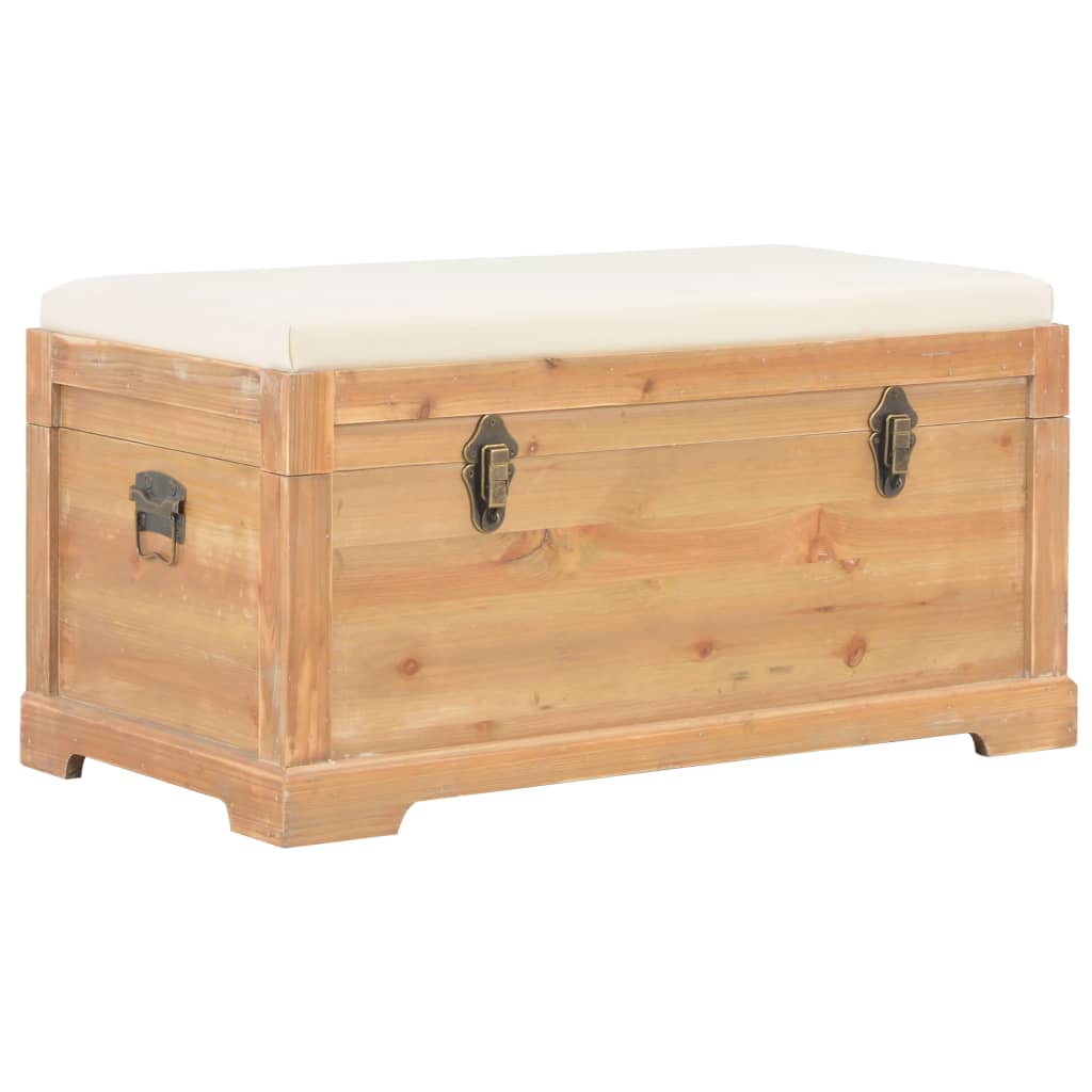 Coffre de rangement avec coussin 80x40x40 cm MDF Coffres de rangement vidaXL