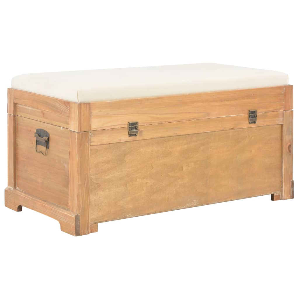 Coffre de rangement avec coussin 80x40x40 cm MDF Coffres de rangement vidaXL