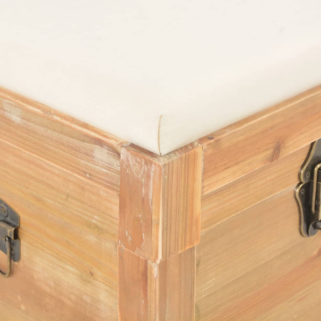 Coffre de rangement avec coussin 80x40x40 cm MDF Coffres de rangement vidaXL