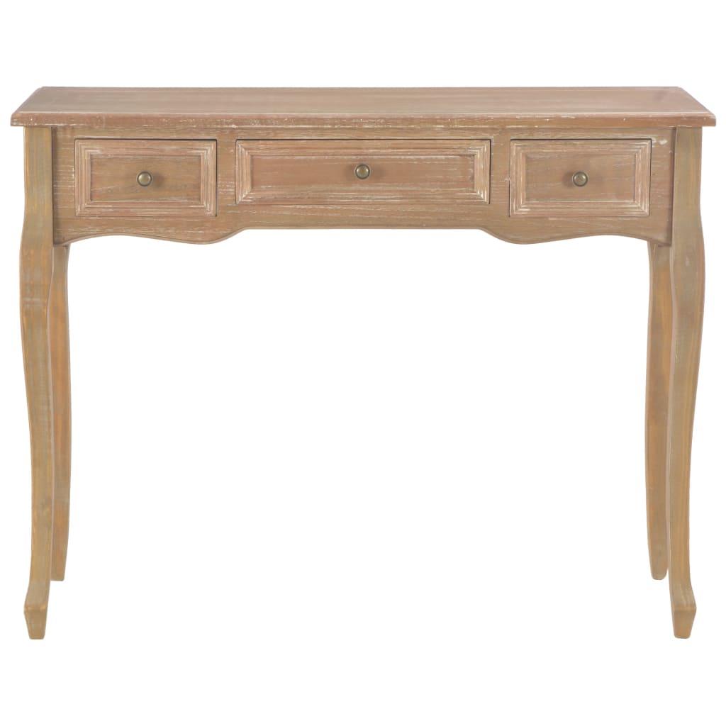 Table de console et coiffeuse avec 3 tiroirs Marron - XIOS