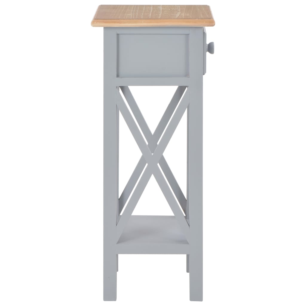 Table d'appoint Gris 27 x 27 x 65,5 cm Bois Tables d'appoint vidaXL