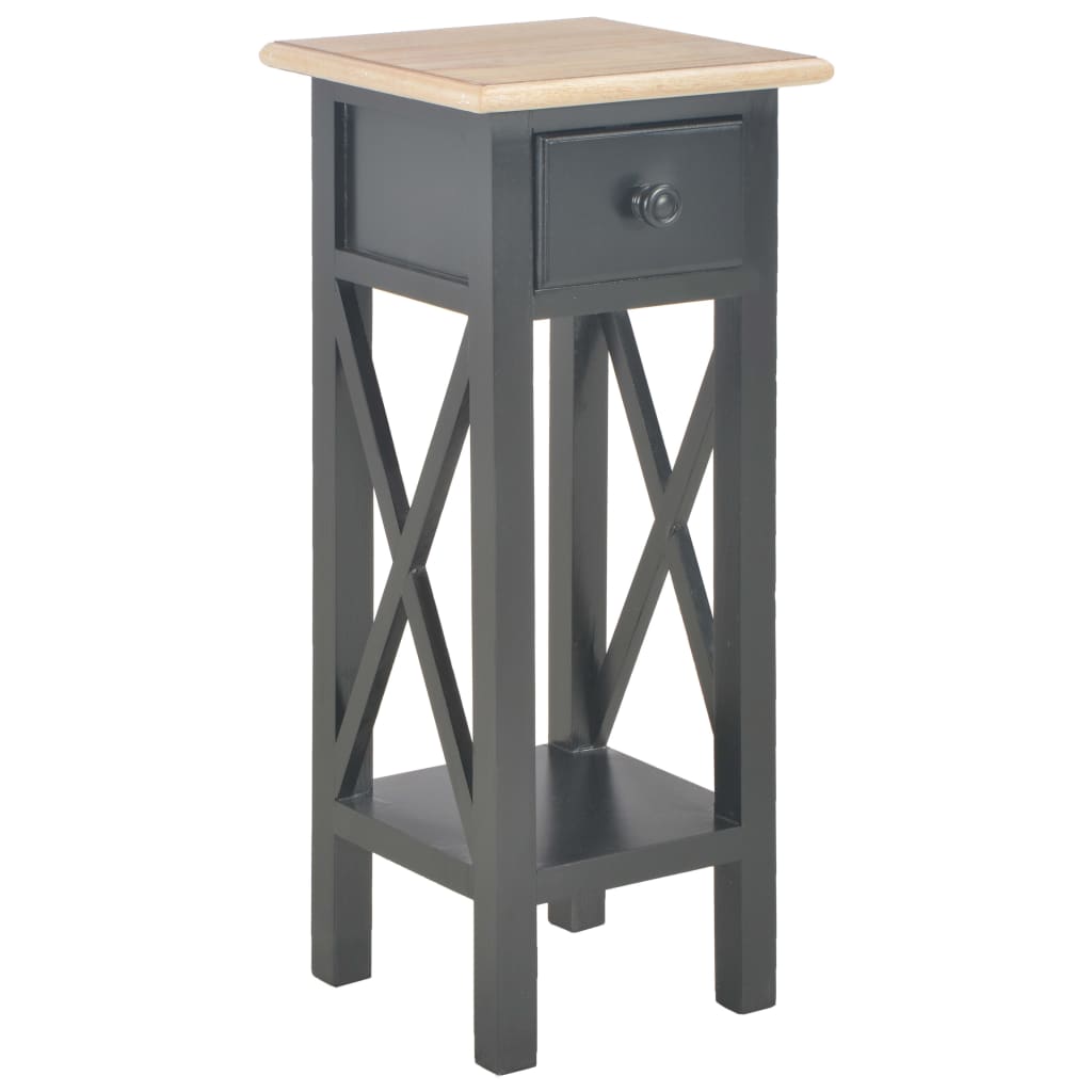 Table d'appoint Noir 27 x 27 x 65,5 cm Bois - XIOS