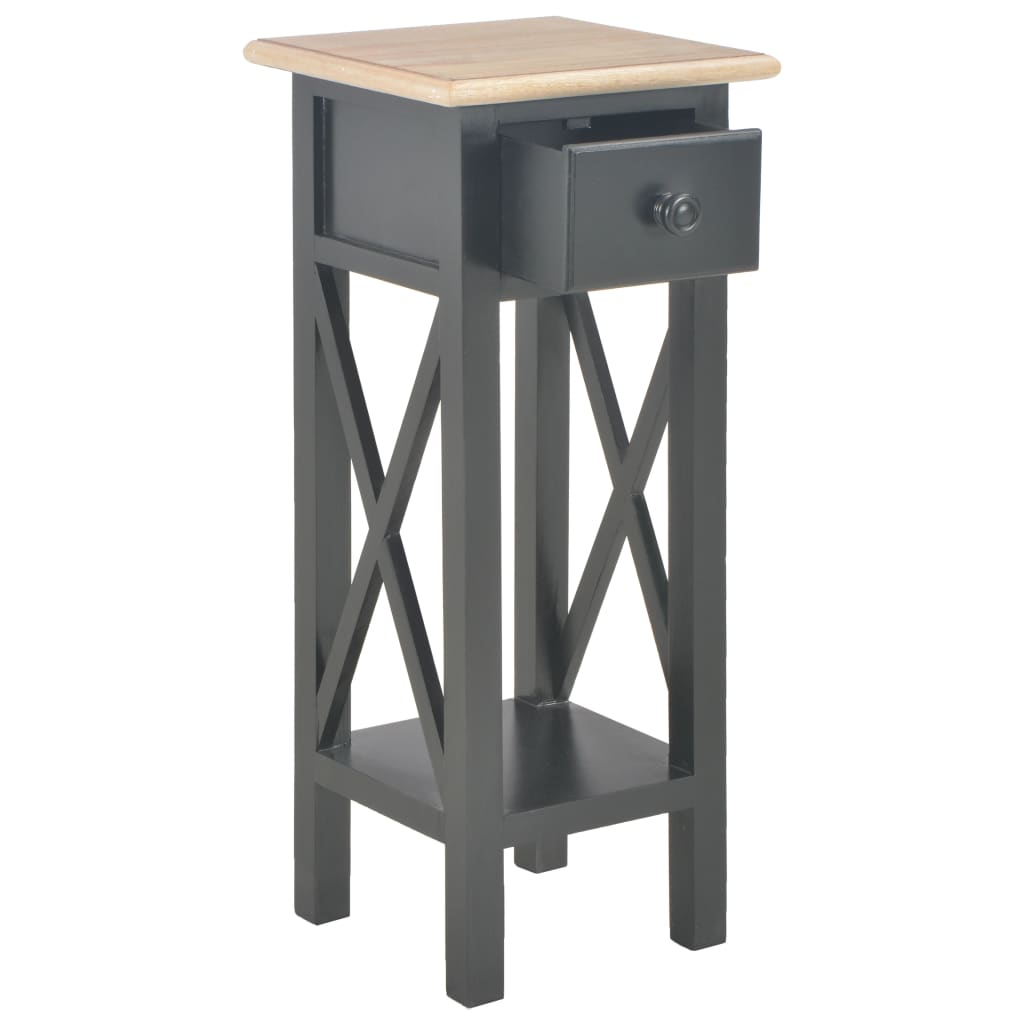 Table d'appoint Noir 27 x 27 x 65,5 cm Bois - XIOS