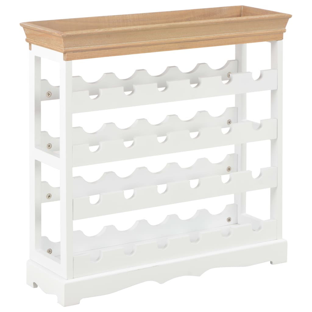 Armoire à vin Blanc 70 x 22,5 x 70,5 cm MDF Casiers à bouteilles vidaXL