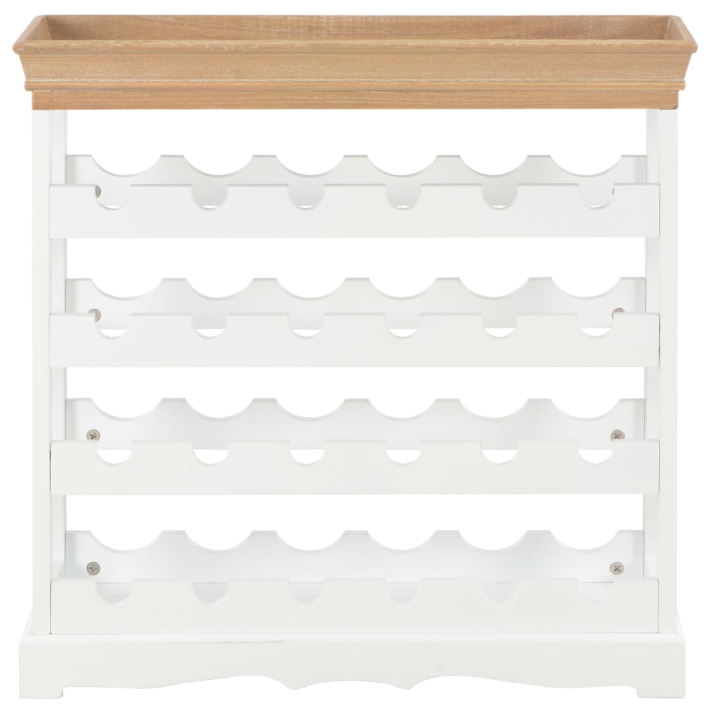 Armoire à vin Blanc 70 x 22,5 x 70,5 cm MDF Casiers à bouteilles vidaXL