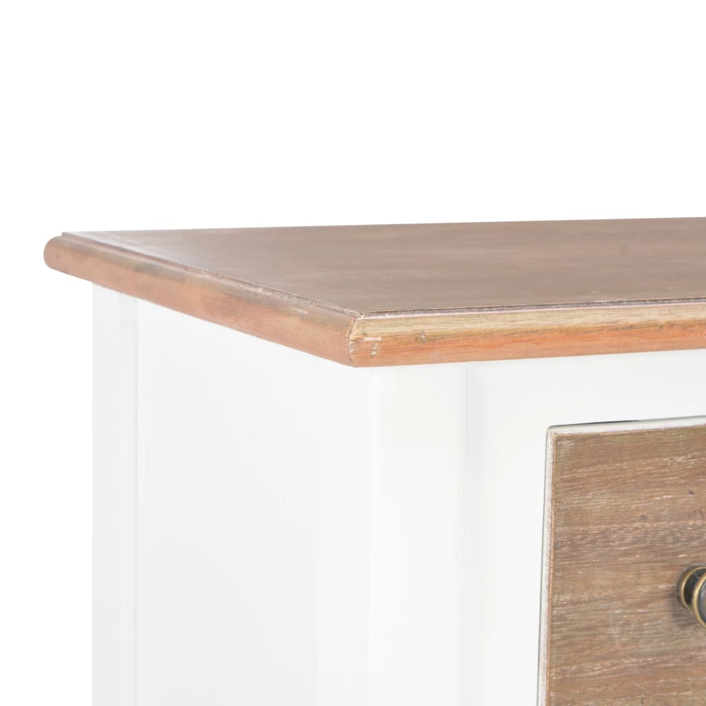 Buffet Blanc 54x30x80 cm Bois massif - XIOS