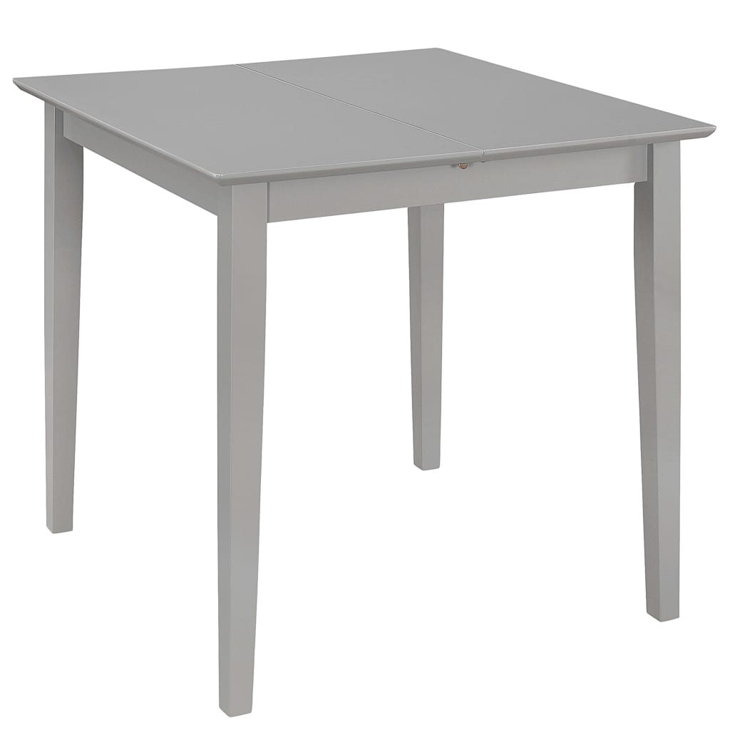 Table à dîner extensible Gris (80-120) x 80 x 74 cm MDF - XIOS