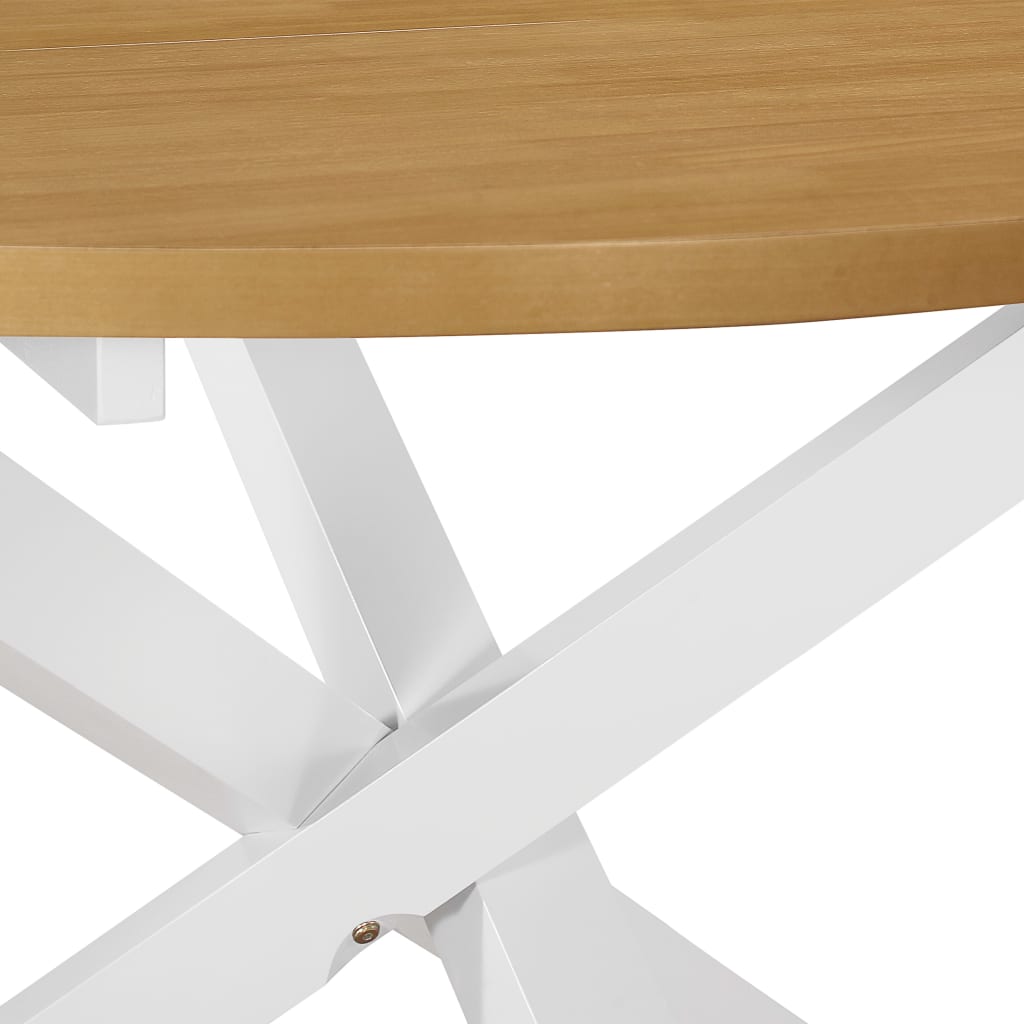 Table de salle à manger Blanc 120 x 75 cm MDF - XIOS