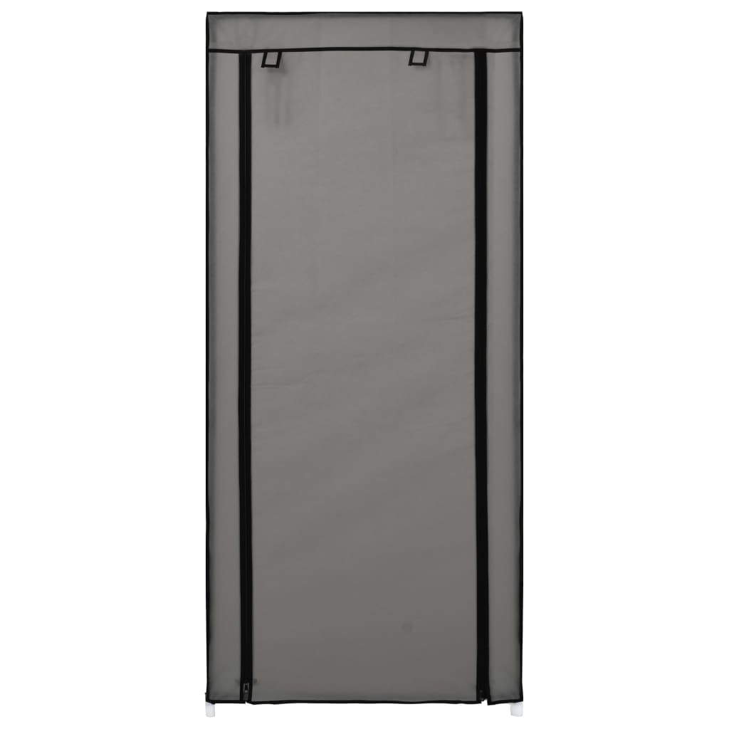 Armoire à chaussures avec housse Gris 58x28x106 cm Tissu - XIOS