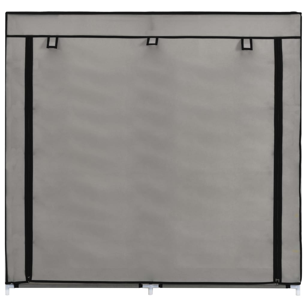 Armoire à chaussures avec housse Gris 115x28x110 cm Tissu - XIOS