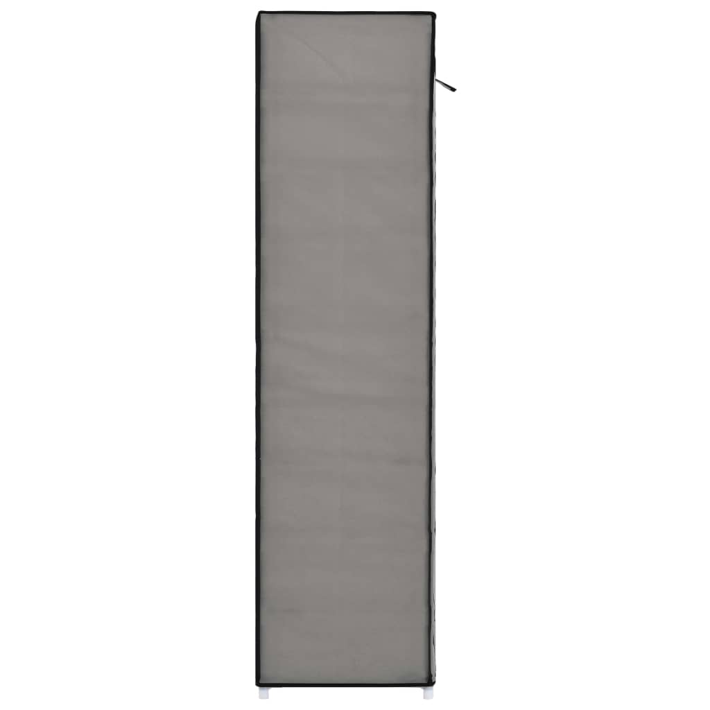 Armoire à chaussures avec housse Gris 115x28x110 cm Tissu - XIOS