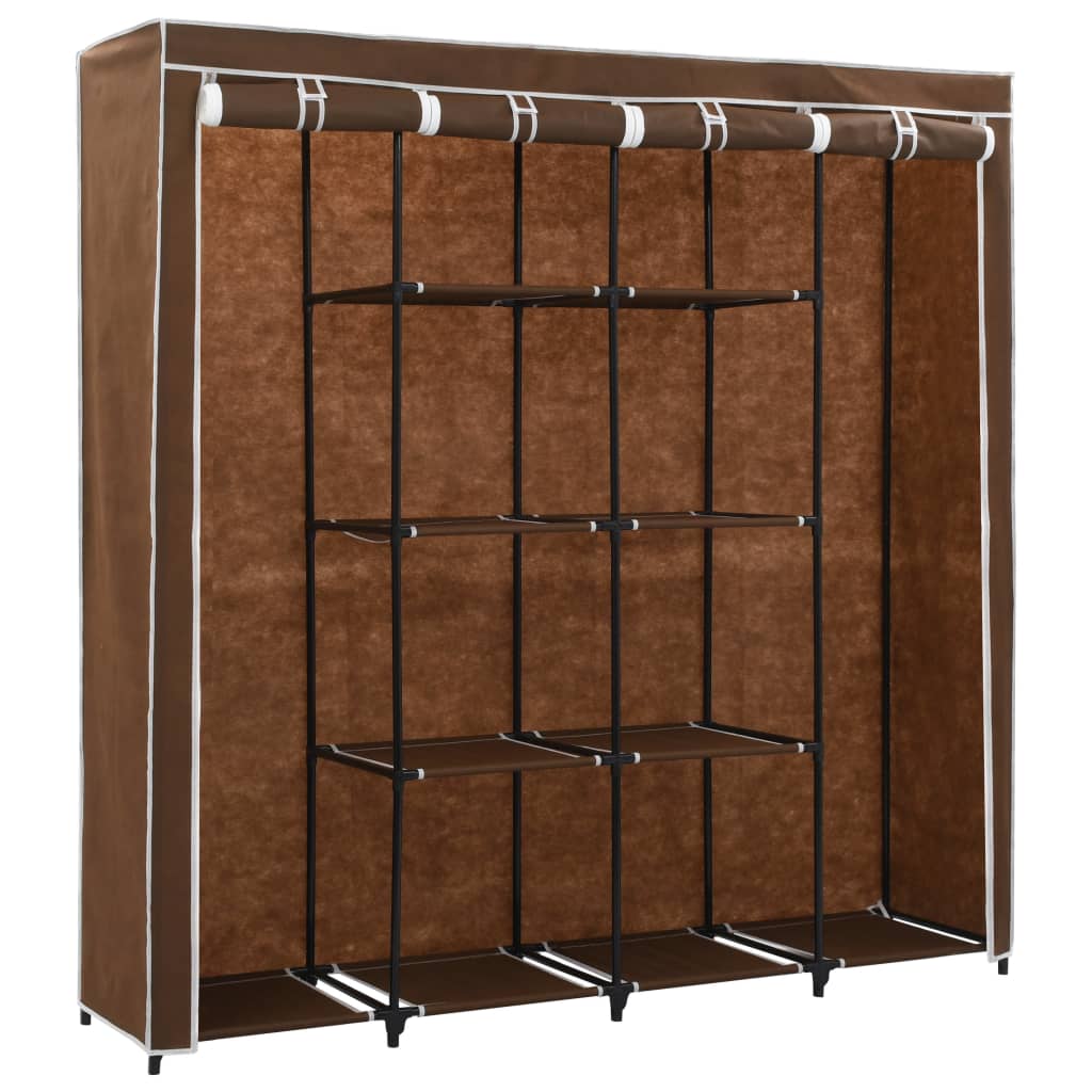 Garde-robe avec 4 compartiments Marron 175x45x170 cm - XIOS