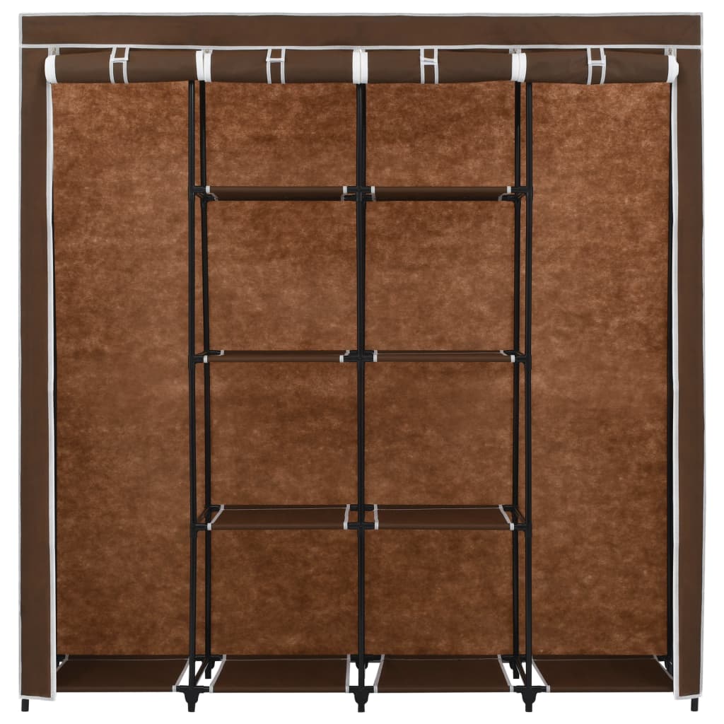 Garde-robe avec 4 compartiments Marron 175x45x170 cm - XIOS