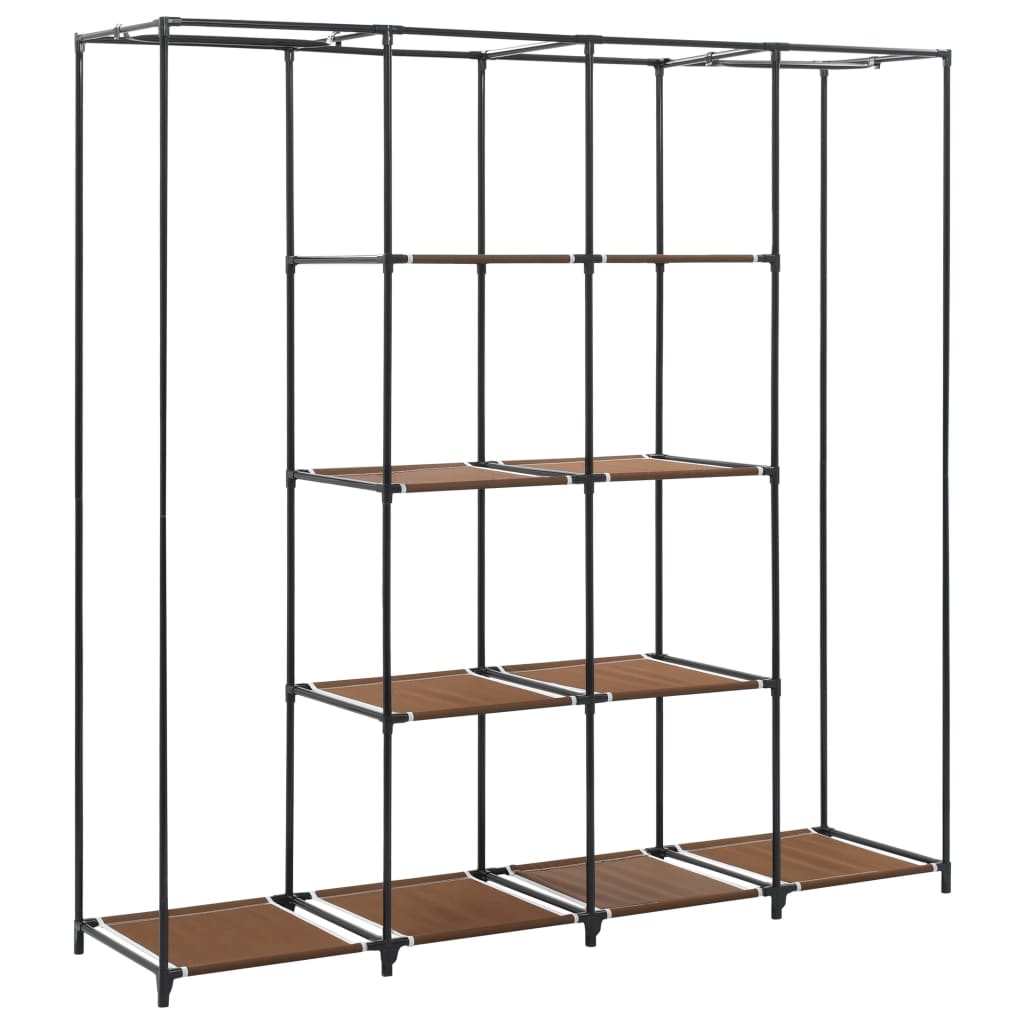 Garde-robe avec 4 compartiments Marron 175x45x170 cm - XIOS