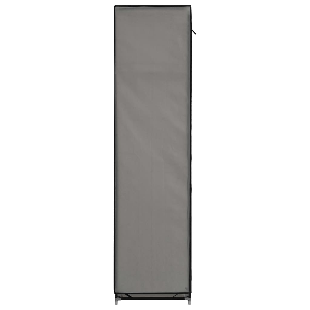 Armoire avec compartiments et barres Gris 150x45x175 cm Tissu - XIOS