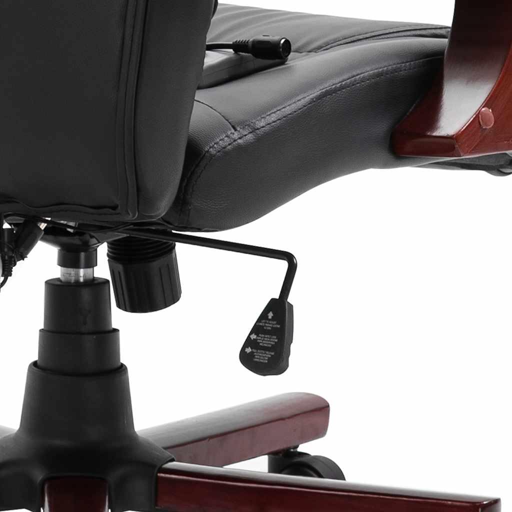 Chaise de bureau Noir Similicuir - XIOS