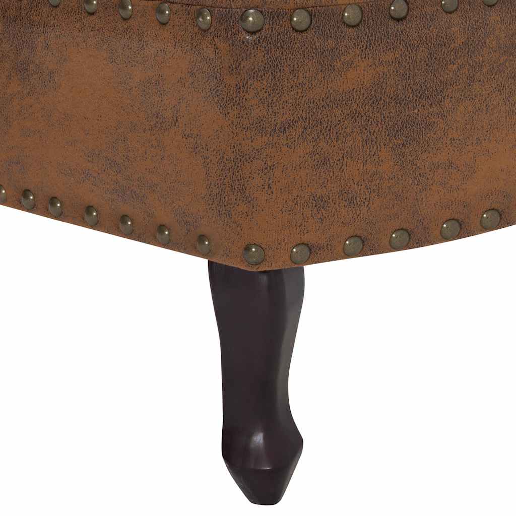 Chaise longue Marron Similicuir daim - XIOS