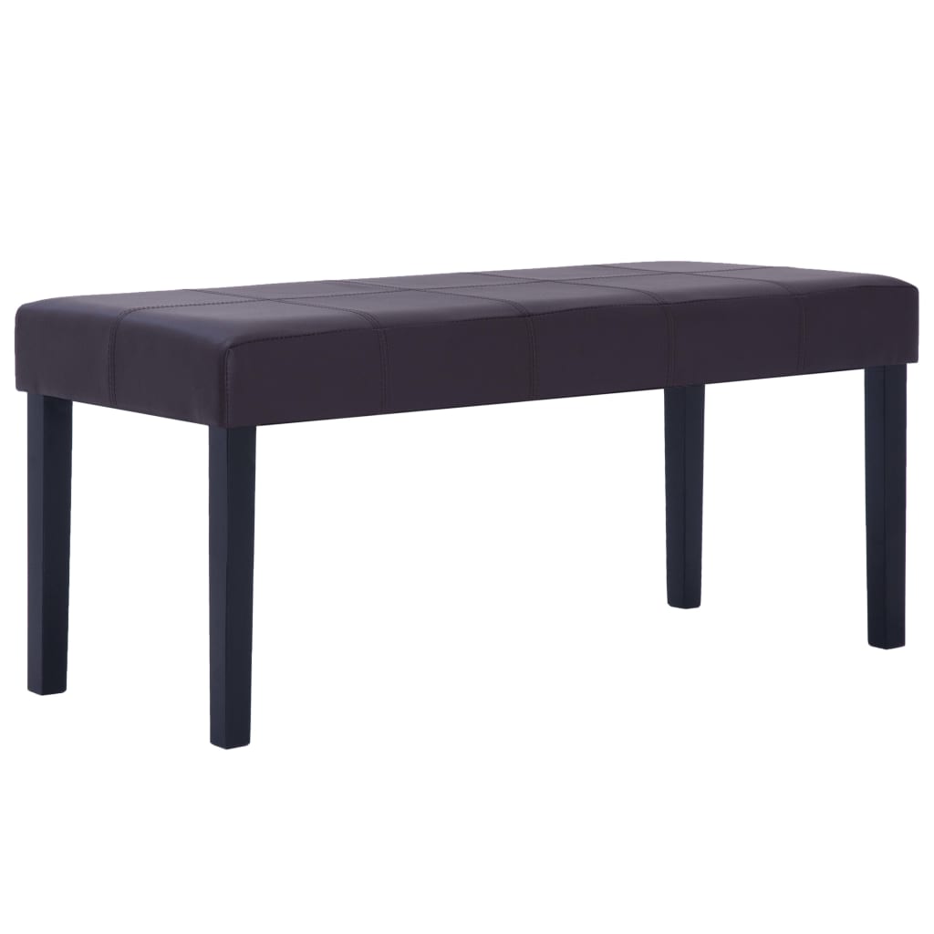 Banc 106 cm Marron Similicuir Bancs coffres vidaXL
