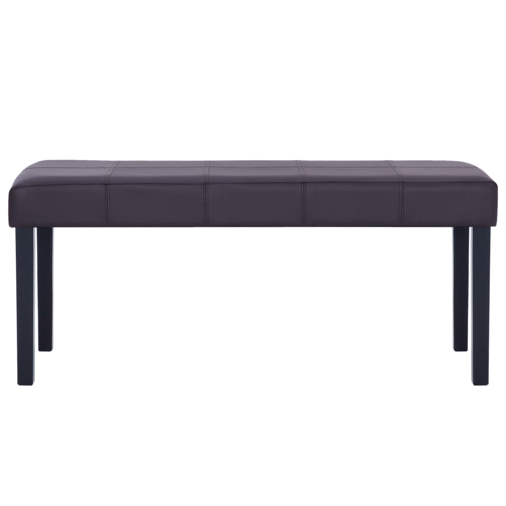 Banc 106 cm Marron Similicuir Bancs coffres vidaXL