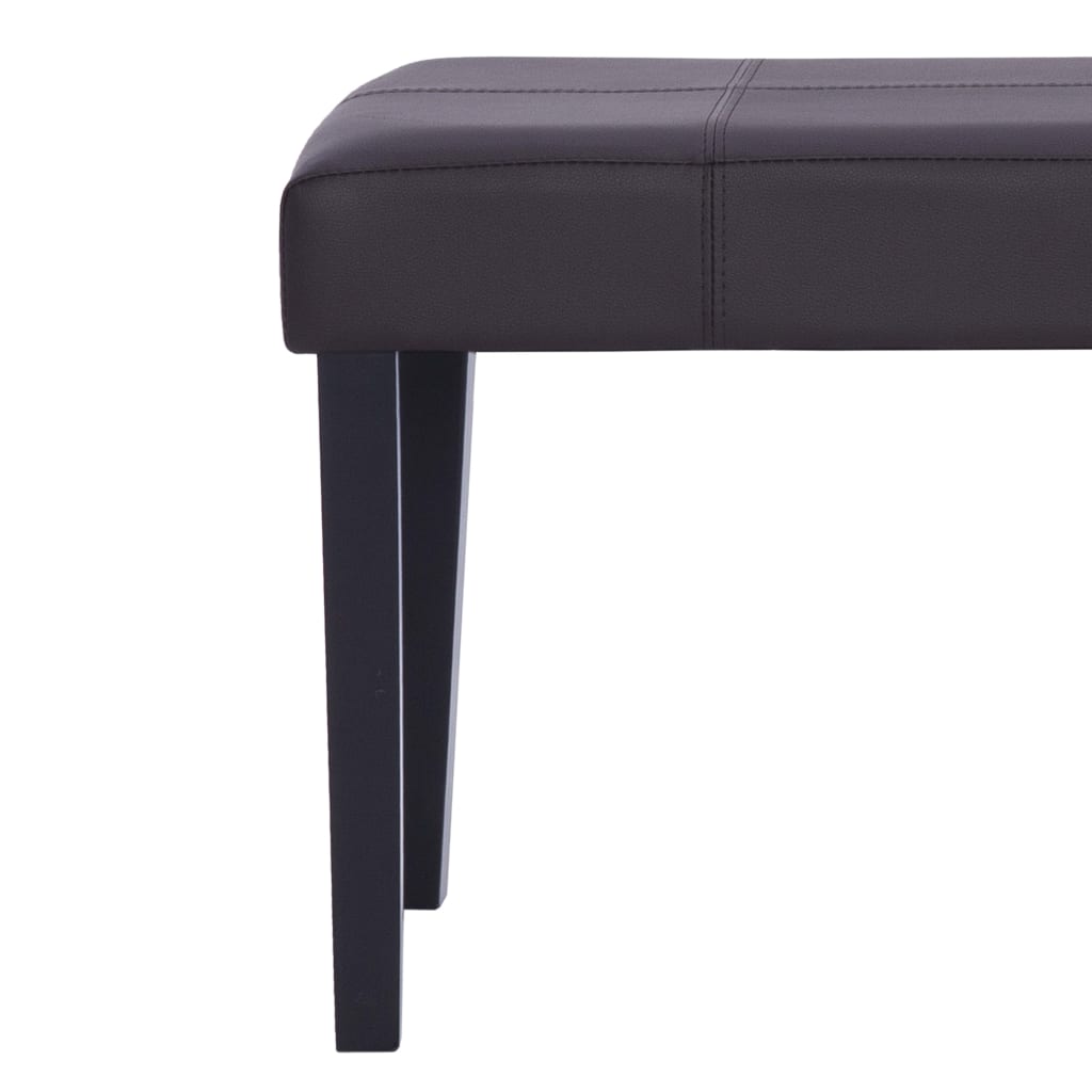 Banc 106 cm Marron Similicuir Bancs coffres vidaXL