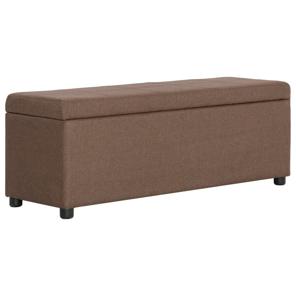 Banc avec compartiment de rangement 116 cm Marron Polyester - XIOS