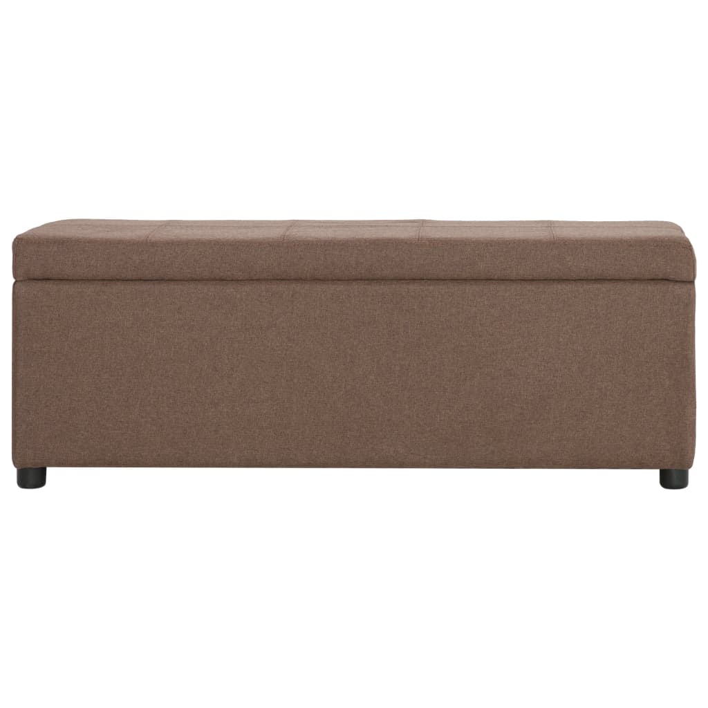 Banc avec compartiment de rangement 116 cm Marron Polyester - XIOS
