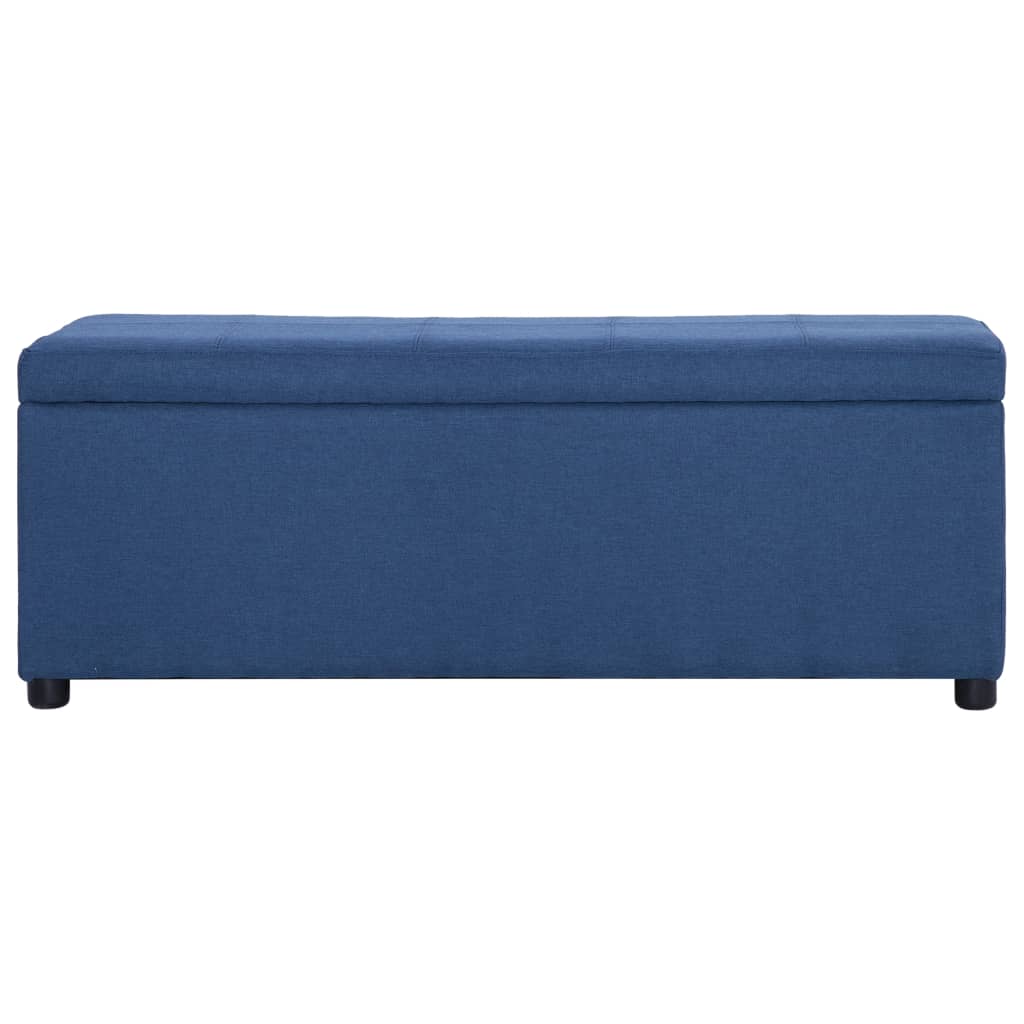 Banc avec compartiment de rangement 116 cm Bleu Polyester - XIOS