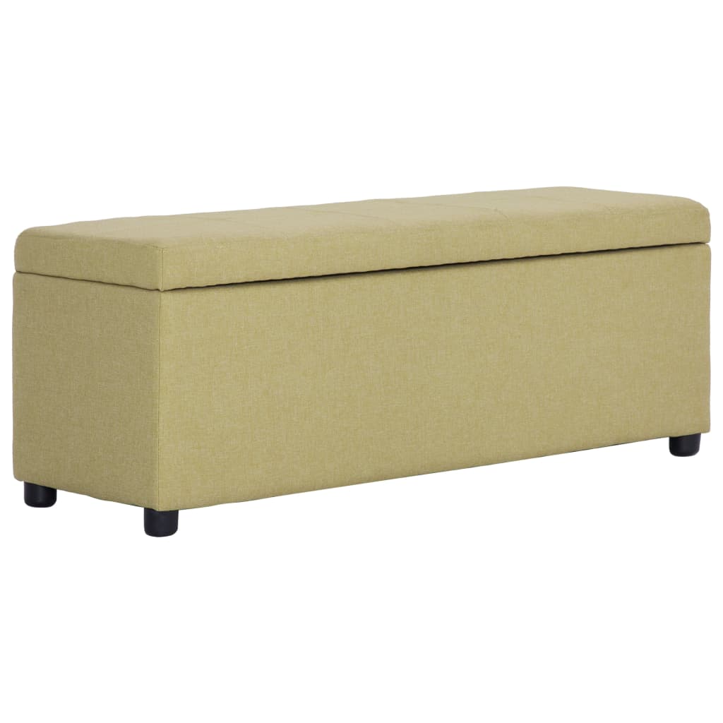 Banc avec compartiment de rangement 116 cm Vert Polyester - XIOS